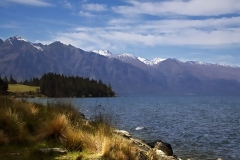 Mountains, Lake, Grass: Queenstown